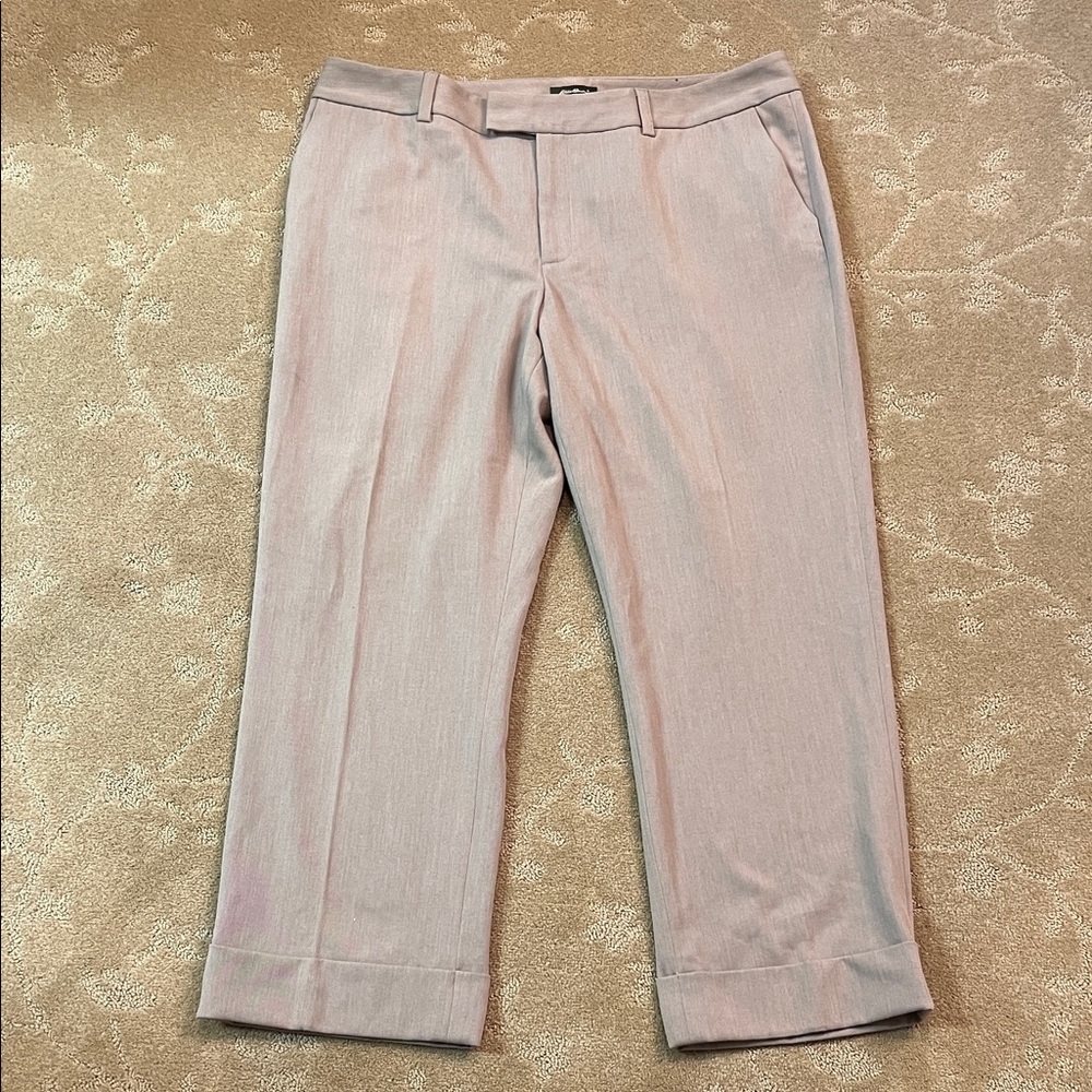 Eddie Bauer Women’s Tan Mercer Fit Trouser Pants, Sz 16